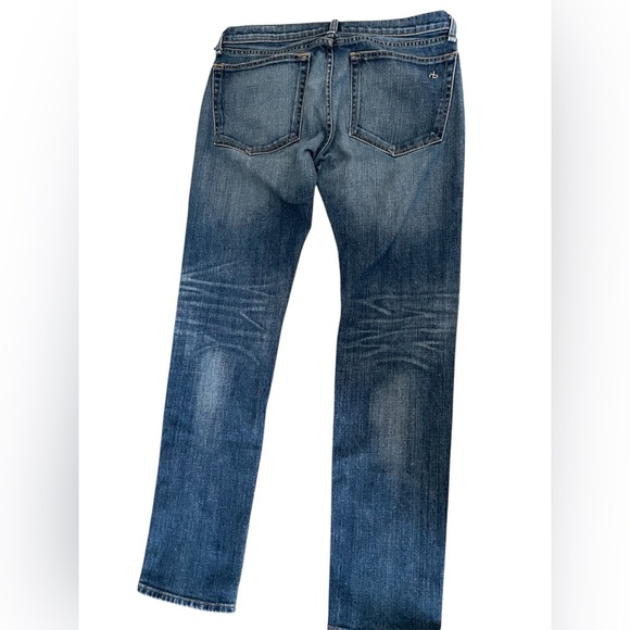 Womens rag and bone jeans. The Dre style. Medium wash, low rise. Size 28. - Picture 3 of 6